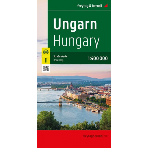 Ungarn, Straßenkarte 1:400.000, freytag & berndt