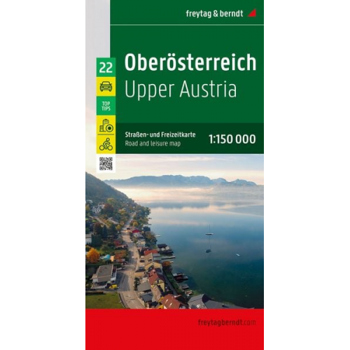 Oberösterreich, Straßen- und Freizeitkarte 1:150.000, freytag & berndt