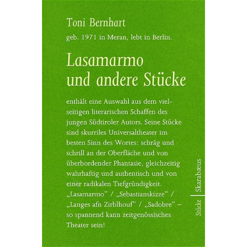 Toni Bernhart - Lasamarmo und andere Stücke