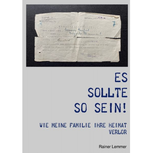 Rainer Lemmer - Es sollte so sein!