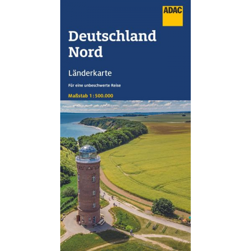 ADAC Länderkarte Deutschland Nord 1:500.000