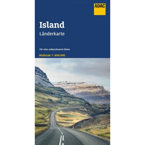 ADAC Länderkarte Island 1:600.000