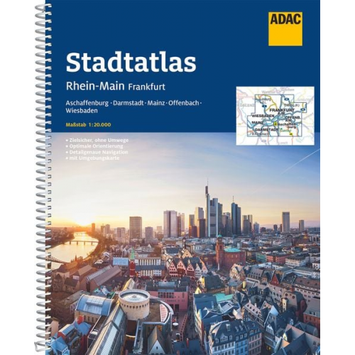 ADAC Stadtatlas Rhein-Main, Frankfurt 1:20.000