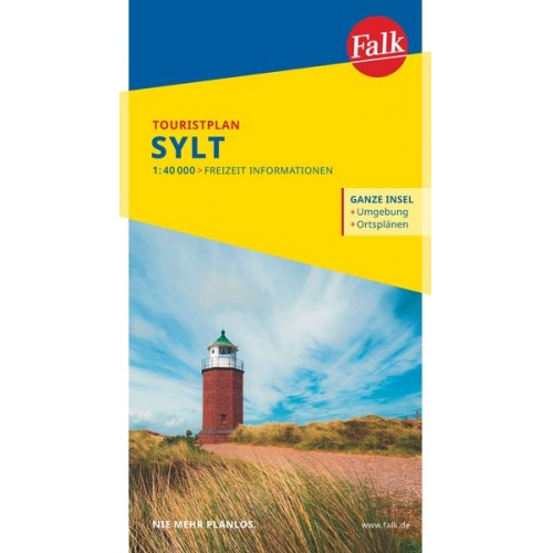 Falk Touristplan Sylt 1:40.000