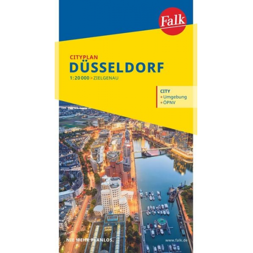 Falk Cityplan Düsseldorf 1:20.000