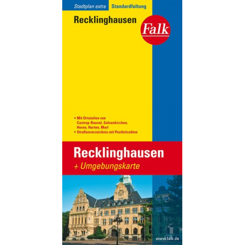 Falk Stadtplan Extra Standardfaltung Recklinghausen