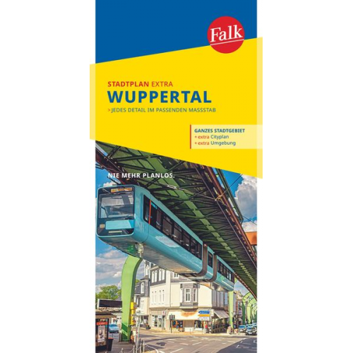 Falk Stadtplan Extra Wuppertal 1:20.000