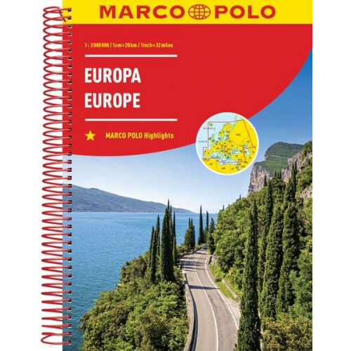 MARCO POLO Reiseatlas Europa 1:2 Mio.