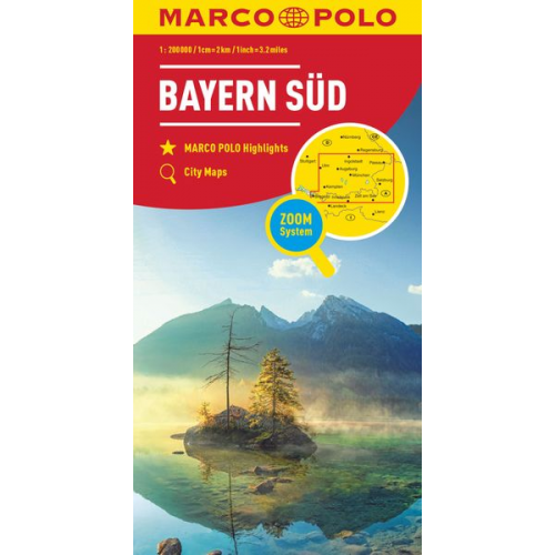 Marco Polo Verlag - MARCO POLO Regionalkarte Deutschland 13 Bayern Süd 1:200.000