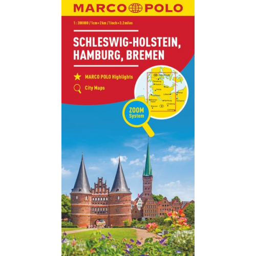 MARCO POLO Regionalkarte Deutschland 01 Schleswig-Holstein 1:200.000