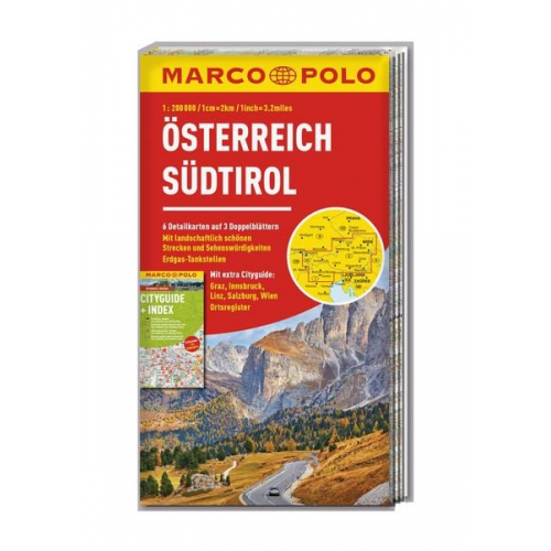 MARCO POLO Regionalkarte Österreich, Südtirol 1:200.000