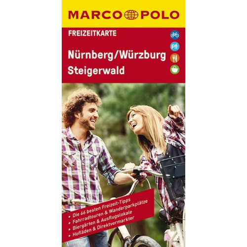 MARCO POLO Freizeitkarte 33 Nürnberg, Würzburg, Steigerwald 1:100.000