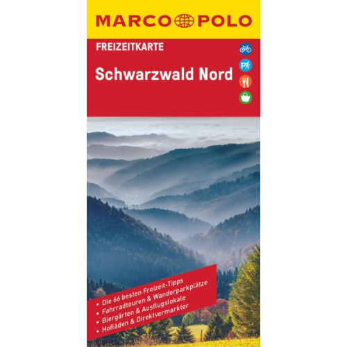 Marco Polo Verlag - MARCO POLO Freizeitkarte 38 Schwarzwald Nord 1:100.000