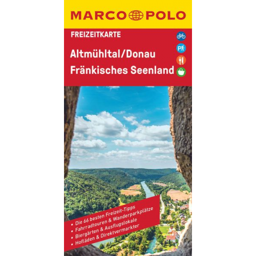 MARCO POLO Freizeitkarte 36 Altmühltal, Donau, Fränkisches Seenland 1:110.000