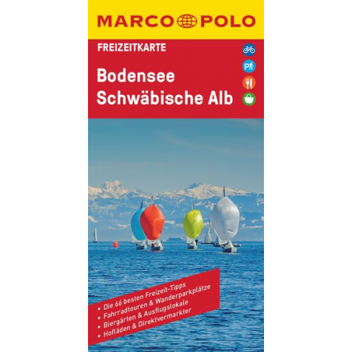 Marco Polo Verlag - MARCO POLO Freizeitkarte 41 Bodensee, Schwäbische Alb 1:100.000