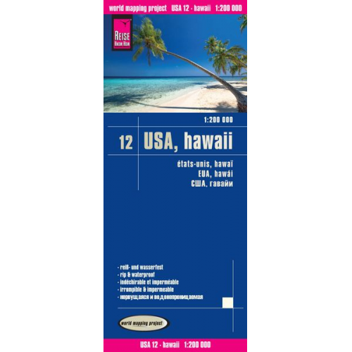 Reise Know-How Verlag Peter Rump - Reise Know-How Landkarte USA 12, Hawaii 1 : 200 000