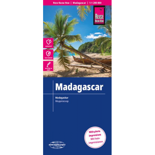 Reise Know-How Verlag Peter Rump - Reise Know-How Landkarte Madagaskar / Madagascar (1:1.200.000)