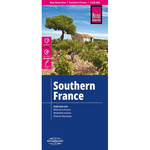 Reise Know-How Verlag Peter Rump - Reise Know-How Landkarte Südfrankreich / Southern France (1:425.000)