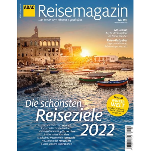 ADAC Reisemagazin 12/21 mit Titelthema Top Reisethemen 2022