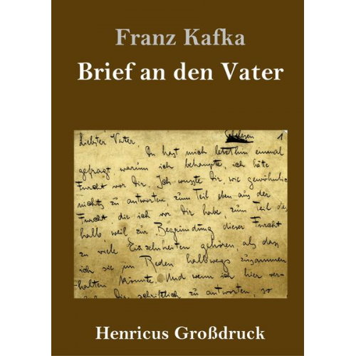 Franz Kafka - Brief an den Vater (Großdruck)