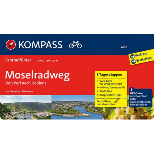 Bernhard Pollmann - KOMPASS Fahrradführer Moselradweg, Von Perl nach Koblenz