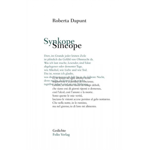 Roberta Dapunt - Synkope / Sincope