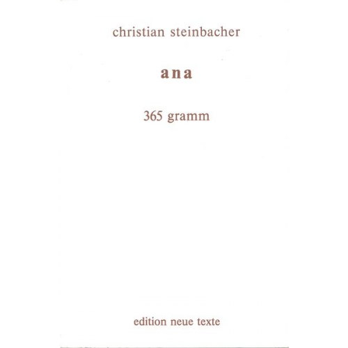 Christian Steinbacher - Ana 365 Gramm