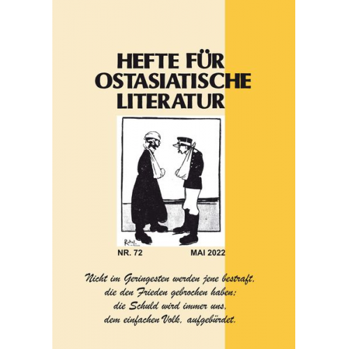 Hefte für ostasiatische Literatur 72