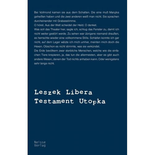 Leszek Libera - Testament Utopka