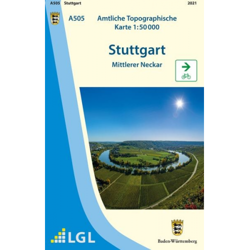 A505 Amtliche Topographische Karte 1:50 000 Stuttgart