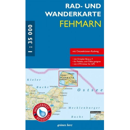 Rad- und Wanderkarte Fehmarn 1:35 000