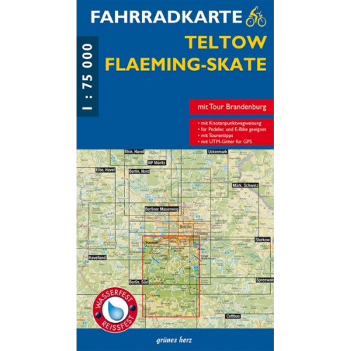 Fahrradkarte Teltow, Flaeming-Skate