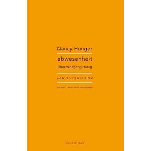 Nancy Hünger - Abwesenheit