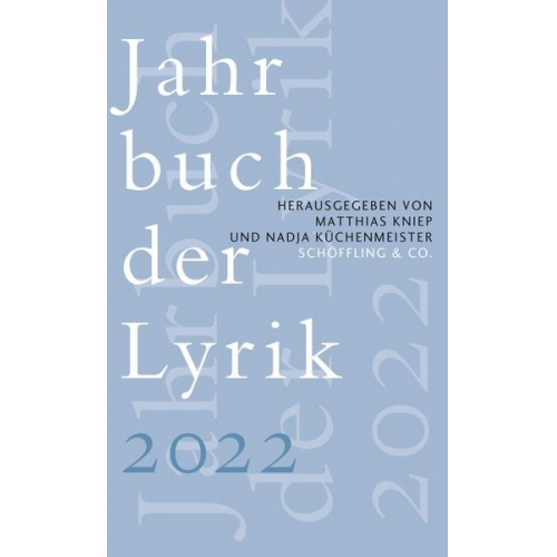 Jahrbuch der Lyrik 2022