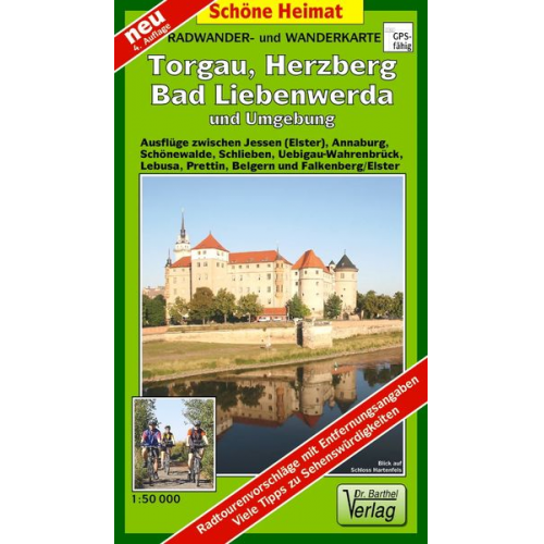 Verlag Barthel - Radwander- und Wanderkarte Torgau, Herzberg, Bad Liebenwerda und Umgebung 1:50 000