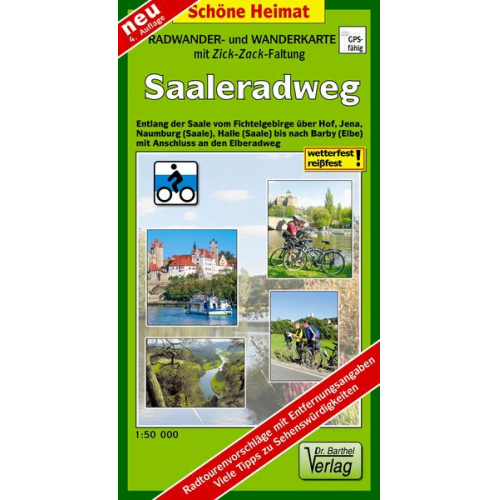 Verlag Barthel - Saale-Radwanderweg 1 : 50 000