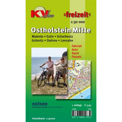 Sascha René Tacken - Ostholstein Mitte (Bad Malente, Eutin, Grömitz, Dahme, Lensahn, Scharbeutz), KVplan, Radkarte/Freizeitkarte, 1:30.000