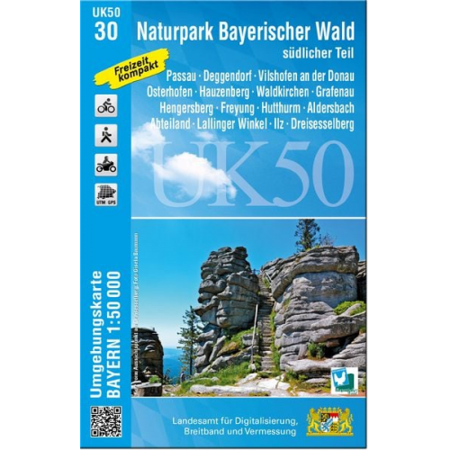 Naturpark Bayerischer Wald - südlicher Teil 1 : 50 000 (UK50-30)