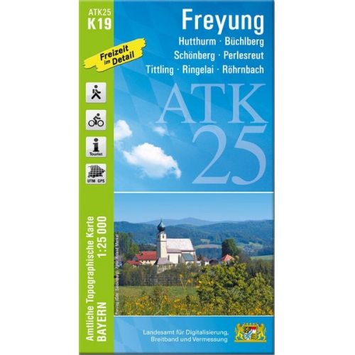 ATK25-K19 Freyung (Amtliche Topographische Karte 1:25000)