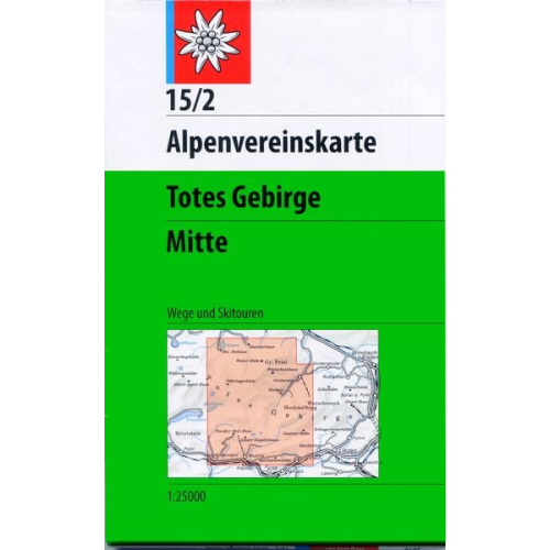 DAV Alpenvereinskarte 15/2 Totes Gebirge Mitte 1 : 25 000 Wegmarkierungen