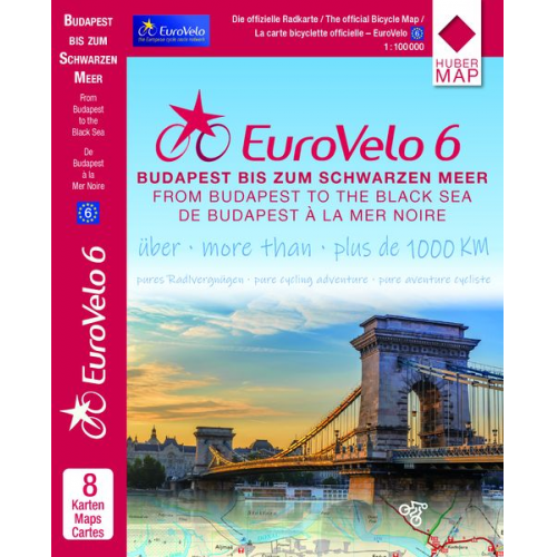 EuroVelo6 (Budapest - Schwarzes Meer) 1:100 000