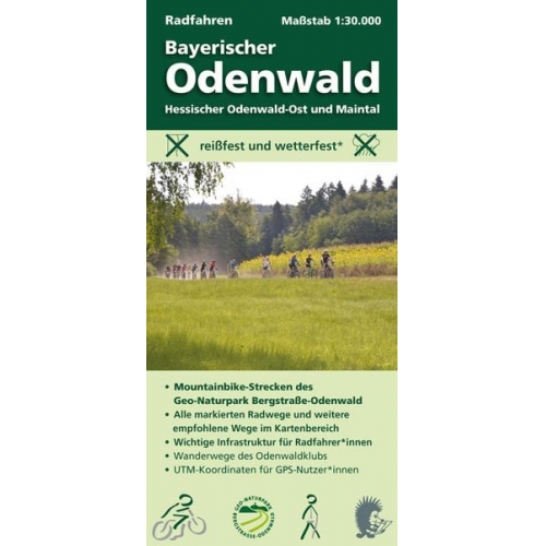 Michael Messer - Radfahren, Bayerischer Odenwald / Hessischer Odenwald-Ost und Maintal 1:30.000