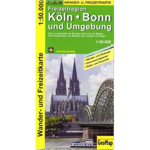 GeoMap - Köln, Bonn und Umgebung - Wander- und Freizeitkarte 1:50 000