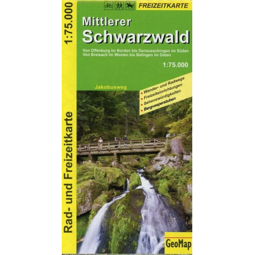 GeoMap - Naturpark Schwarzwald Mitte - Rad- und Freizeitkarte 1 : 75 000