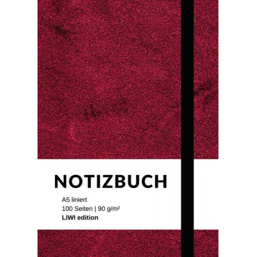 Notizbuch A5 Notebook A5 - Notizbuch A5 liniert - 100 Seiten 90g/m² - Soft Cover violett -