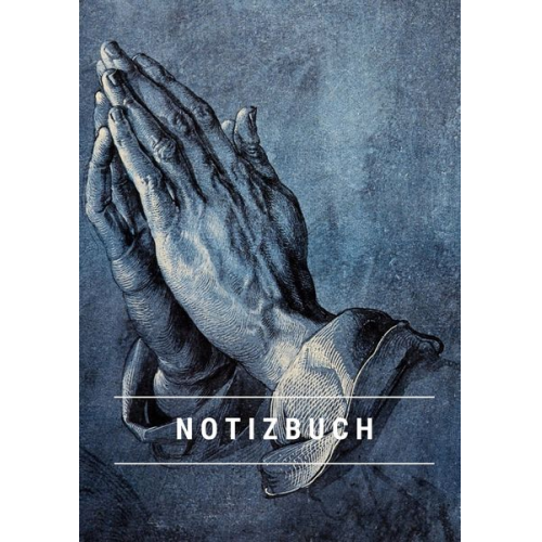 Notizbuch A5 Notizheft A5 Notebook A5 - Notizbuch klein A5 Blanko - Notizheft 44 Seiten 90g/m² - Softcover Albrecht Dürer "Betende Hände" -