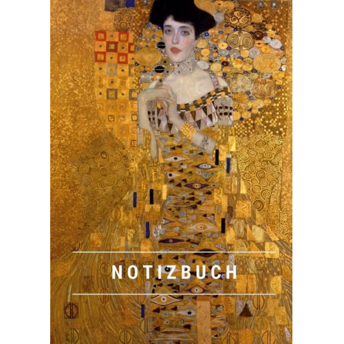Notizbuch A5 Notizheft A5 Notebook A5 - Notizbuch klein A5 Blanko - Notizheft 44 Seiten 90g/m² - Softcover Gustav Klimt "Adele Bloch-Bauer I" -