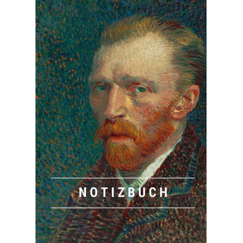 Notizbuch A5 Notizheft A5 Notebook A5 - Notizbuch klein A5 Blanko - Notizheft 44 Seiten 90g/m² - Softcover Vincent van Gogh "Selbstporträt 1887" -