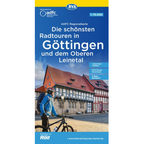 ADFC-Regionalkarte Die schönsten Radtouren in Göttingen und dem Oberen Leinetal