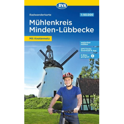 Radwanderkarte BVA Radwandern im Mühlenkreis Minden-Lübbecke 1:50.000, reiß- und wetterfest, GPS-Tracks Download